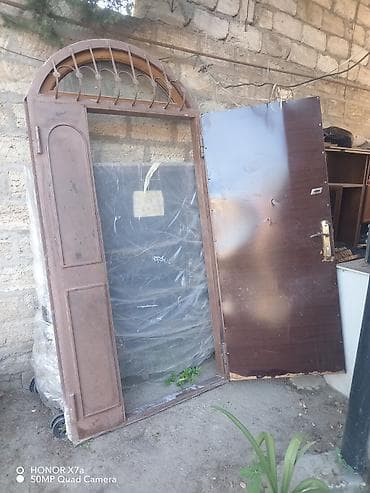 qapi setkalari: Metall giriş qapısı və çərçivəsi Ölçüsü 240x119 - Material: qalın — 2