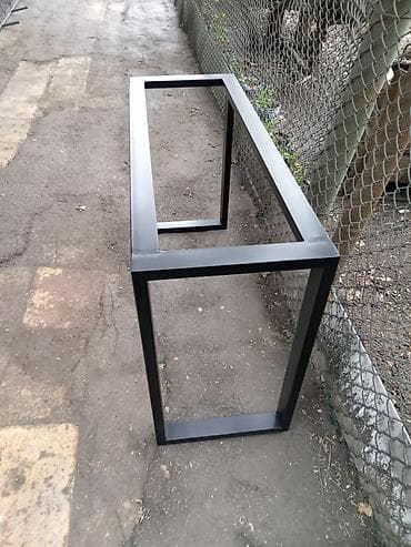 стол с эпоксидной смолой: Metall masa karkasları – müasir, minimal dizayn - Material: möhkəm — 3