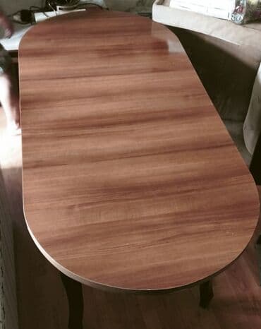 силиконовая форма: Qonaq masası, İşlənmiş, Açılmayan, Taxta, Oval masa — 2