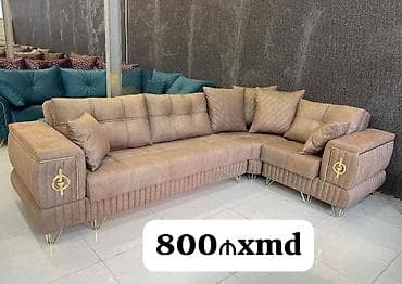 mingecevir divan: Künc divan – müasir dizayn - L formasında künc divan, geniş oturma — 1