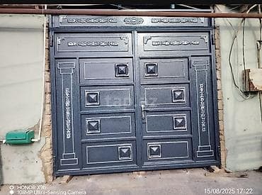 islenmis demir qapi: Köhnə qapıların yerinde təmiri və rənglənməsi.İsteye uyğun qapıların — 2