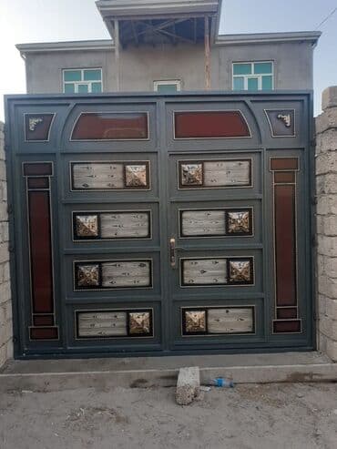 işləmiş dərvazalar: Yeni Dəmir Həyət darvazası, 3 m, Mexaniki, Qapı ilə, rəng - Qara, Kredit var, Ödənişli quraşdırma, Ünvandan götürmə, Ödənişli çatdırılma, Rayonlara çatdırılma — 14