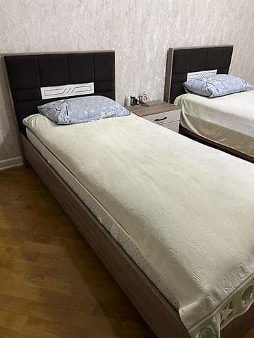 ikili carpayı: 2 təknəfərlik çarpayı, 2 tumba, Yeni — 4
