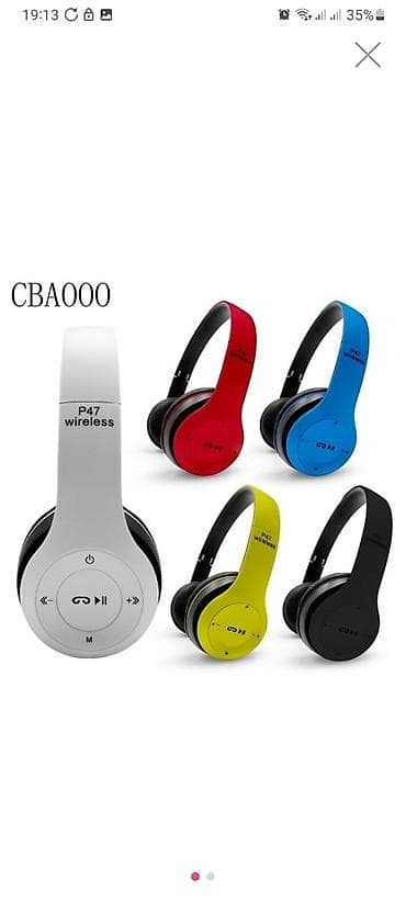 masaustu komputerlər: Məhsul: P47 Wireless qulaqcıq - Bağlantı: Bluetooth (4.1+EDR yazısı — 3