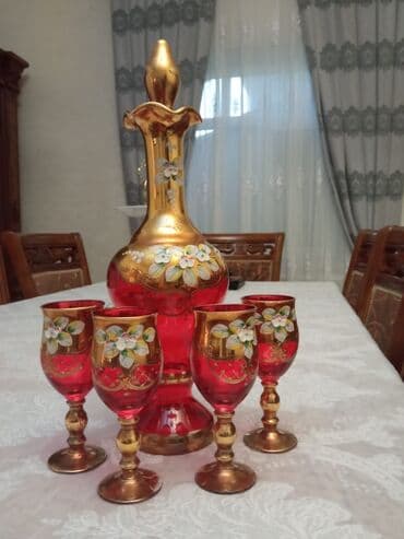 temper şüşə satışı: Qədəhlər, 4 ədədli dəst — 1