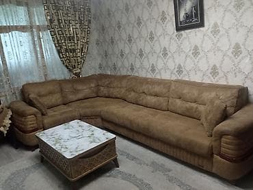 metbex ucun kunc divan: Künc divan dəsti - Forma: L-şəkilli, geniş oturacaq sahəsi və dərin — 7