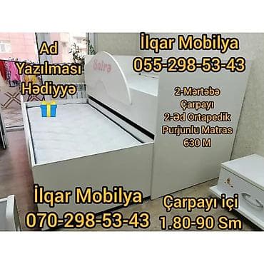 ucuz kravat: Oğlan və qız üçün, Yeni, Çarpayı, Matrassız, Siyirməsiz, Laminat — 10