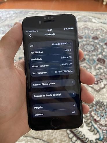 iphone 7 plus plata: IPhone SE 2020, 64 GB, Qara, Barmaq izi — 6