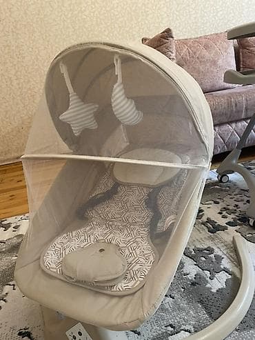 usaq matrasi: Oğlan və qız üçün, İşlənmiş, Beşik, Dəstsiz, Matrassız, Yellənmə mexanizm ilə — 4