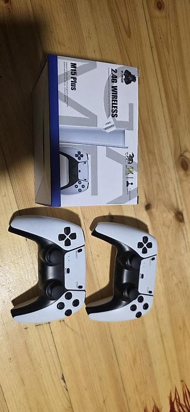 PS2 & PS1 (Sony PlayStation 2 & 1): M15 Plus 2.4G Wireless oyun idarəetmə dəsti - Qutu komplekti: 2 ədəd — 1