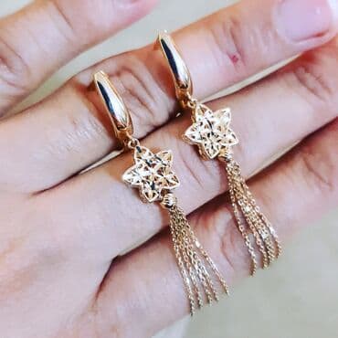 qizillarin qiymeti 2022: Dəstə daxildir: Üzük, Sırğa, Pandora, Sarı qızıl, 585 Əyar, 3800 g — 8