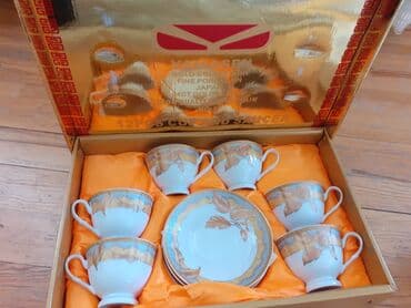 обеденный сервиз: Чайный набор, цвет - Золотой — 1