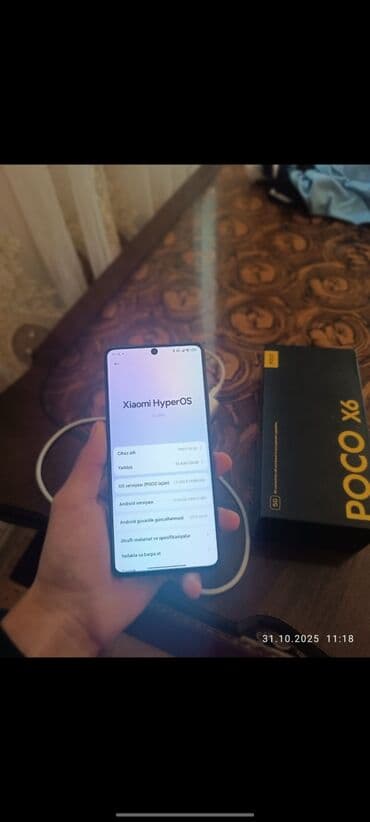 поко: Poco X6, 256 ГБ, цвет - Черный, Отпечаток пальца, Face ID — 5