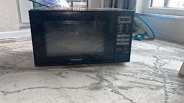 Mikrodalğalı soba Panasonic, Ayrıca dayanan, Mikrodalğalar ilə, rəng - Qara