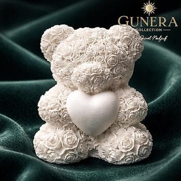 qilinc gulleri: Fiqur, Gips, rəng - Ağ — 3