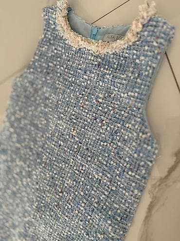 qirmizi donlar: Məhsul: Qız uşaqları üçün “ALBA BO. ” etiketli tweed don - Model — 1