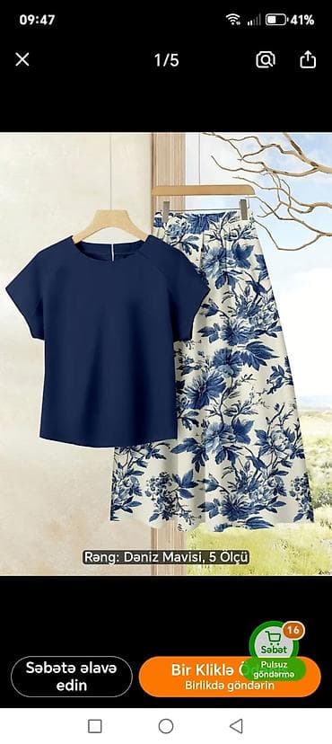 hacar desdi: Plus size-friendly iki hissəli dəst – nəfəsalan parça, elastik bel — 2