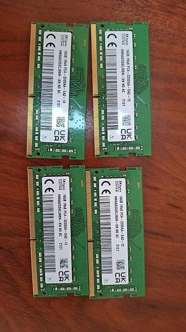 ram 16gb ddr4: 4 ədəd desktop ramı- 16 gb 3200 ddr4 100 3 dənə laptop ramı -16gb 3200 — 1