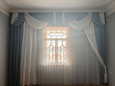 brilliant perde: Pərdə və tül dəstləri - Klassik dizaynlı pərdə komplektləri: salon — 6