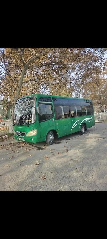 07 satılır: Yaşıl rəngli kiçik şəhər/marşrut avtobusu - Marka/model: Higer (kiçik — 5