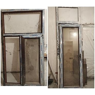 Plastik qapi 250/80sm Plastik pencere 180/98sm 120azn birlikde Ecemi m