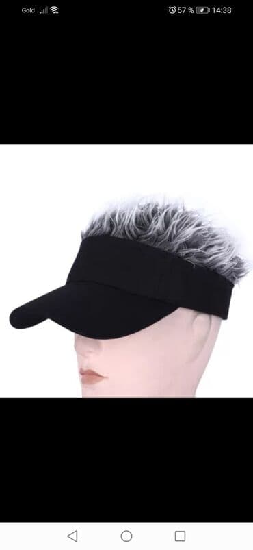 yuxuda uzuyun qasini itirmek: Бейсболка для гольфа с имитацией стиля, Кепка с волосами — 3