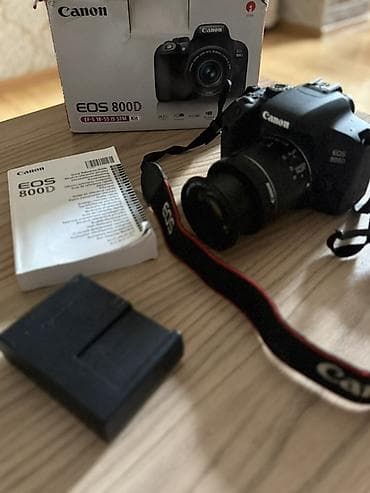 canon çanta: Canon EOS 800D (EF-S 18-55mm f/4-5.6 IS STM Kit) - 24.2 MP APS-C — 2
