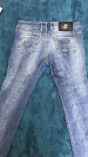 kişi geyim: Cins şalvar, Armani Exchange, XS — 6