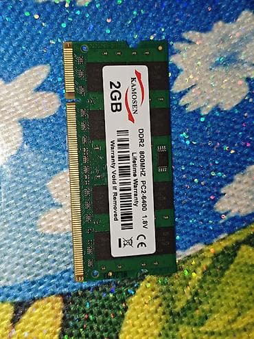 notebook temiri: Operativ yaddaş (RAM) 2 GB, < 1333 Mhz, DDR2, Noutbuk üçün — 1