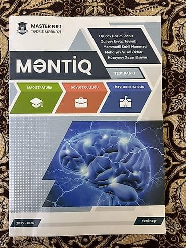 Məhsul: “Məntiq – Test Bankı” (MASTER NR 1 Tədris Mərkəzi), yeni nəşr