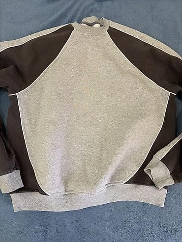 Личные вещи: Unisex sweatshirt - Rəng: boz gövdə, tünd qəhvəyi qol və yan — 1