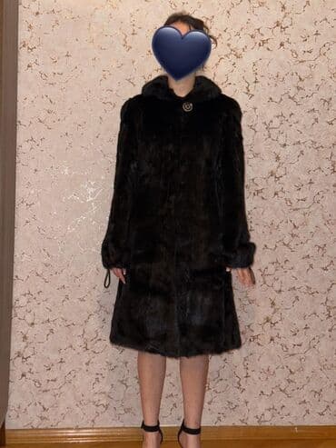 Natural norka şuba satılır . Qara rəngdə, təzə, real alıcıya endirim