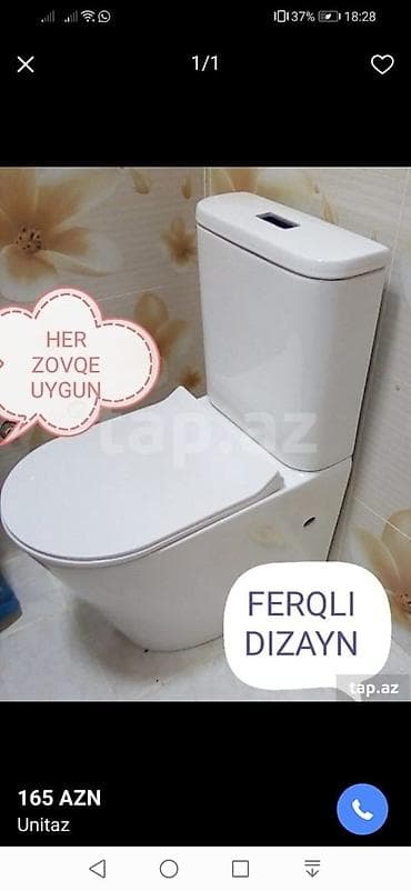 Unitazlarin topdan ve perakende satisi. 100 den Cox cesidimiz var. Her