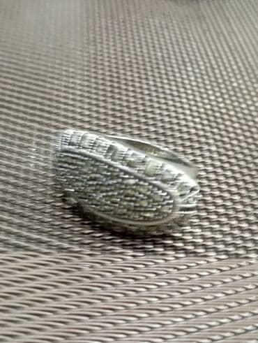 beş qaş üzüklər: Gümüş üzüklər dəsti - Material: gümüş rəngli metal (fotoşəkillərdə — 1