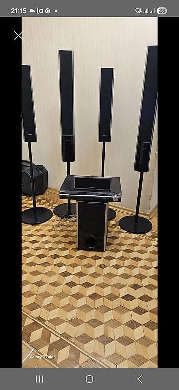 sub dinamik: Sony ev kino sistemi – 5.1 kanal Komplekt: - 4 ədəd hündür sütun — 1