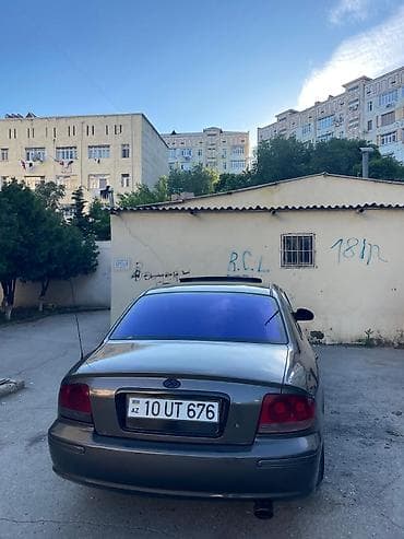 lancer stop: Hyundai Sonata sedan - Kuzov: 4 qapılı sedan, tünd boz rəng - Nömrə — 5