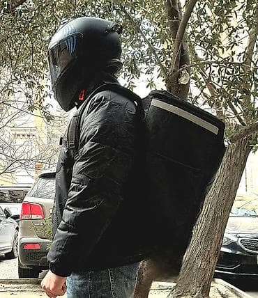 motor 80cc: Dəbilqe+ Qara Termo çanta(Kuryerlik+ soyuq içkiler üçün) + Dəbilqe — 2