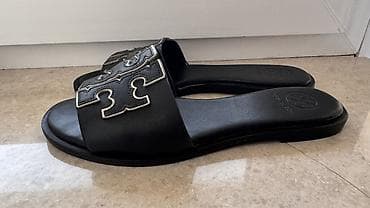original swarovski: Tory Burch тапки 36 размер-23 см В идеальном состоянии. Натуральная — 3