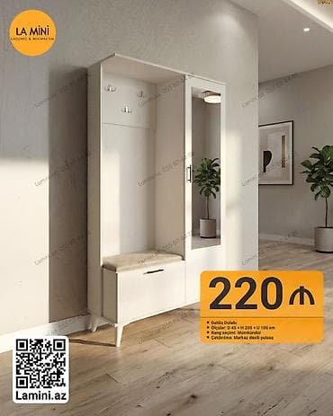 Dəhliz dolabı – La Mini - Ölçülər: D 45 × H 200 × U 100 sm - Rəng — 1