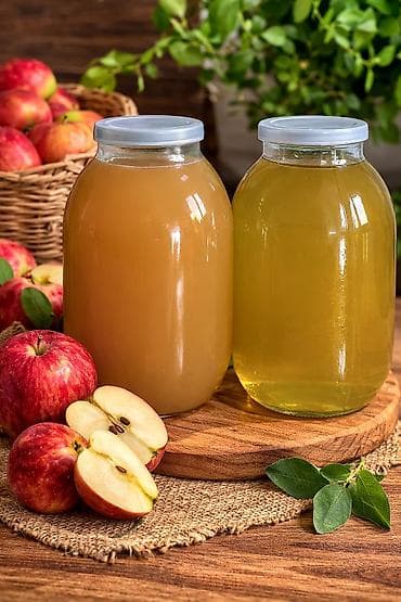 İçkilər: 🍏 Təbii ev şəraitində hazırlanmış alma sirkəsi. Heç bir qatqı və — 1