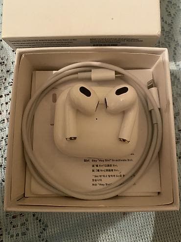 zile telefoni iphone: Orginal Apple AirPods (3-cü nəsil) – simsiz qulaqlıq Xüsusiyyətlər: - — 4