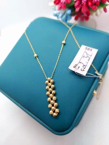 pandora qutusu: Boyunbağı, Pandora, Sarı qızıl, 585 Əyar, 208 g — 2