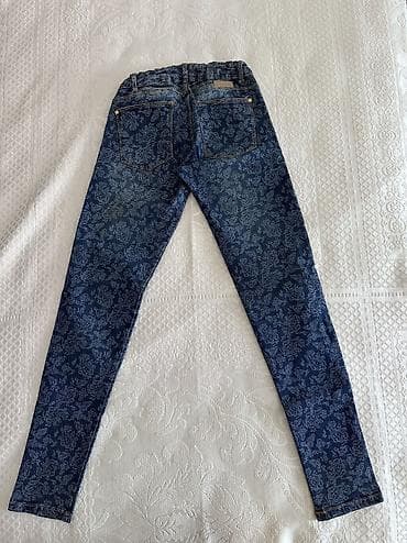 ag cins: Uşaqları üçün naxışlı cins şalvar - Brend/etiket: We Denim Style — 2