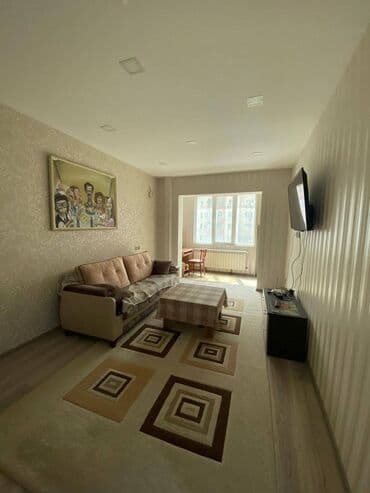 1 комнатная квартира снять: Баку, 8-ой микрорайон, 2 комнаты, Вторичка, м. Азадлыг Проспекти, 60 м² — 1