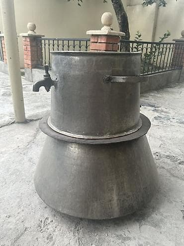 od samavarı: Nane suyu ceken Mis qazan dəsti – samovar tipli qaynadıcı-kazan - — 3