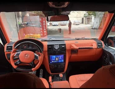 mersedes qapi: Mat qara rəngdə Mercedes-Benz G-Class AMG, qara fərdi çoxmillətli — 17
