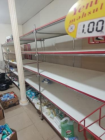 Mağaza avadanlığı: Mağaza üçün metal karkaslı vitrin rəfləri - Modul konstruksiya — 6