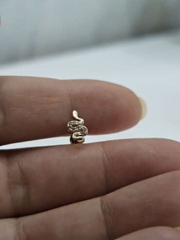 золотые серьги купить в баку: Sırğa, Sarı qızıl — 3