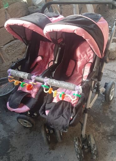 əkizlər üçün: Əkizlər üçün araba, İşlənmiş, Yaş: 30 ay, Ünvandan götürmə — 2