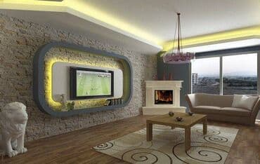 zal ucun alcipan fiqurları: Hər növ Alcipan işləri görülür. Düz sadə tavan. Ara kəsmə divar — 2